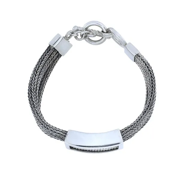 Vintage Sterling Silver 4 Strand 7 1/2" Wheat Bracelet with Extender Image 3 Purple Creek Holly Springs, NC