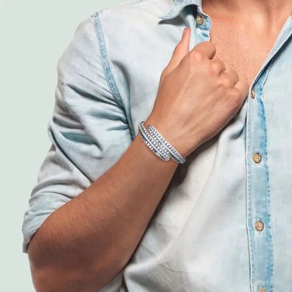 David Andersen Vintage Viking Saga 7 7/8" Sterling Bangle Bracelet Image 2 Purple Creek Holly Springs, NC