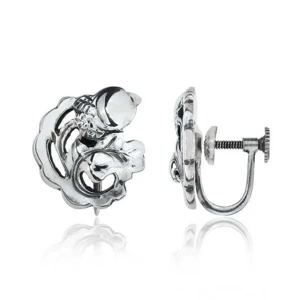 The Kalo Shop Arts & Crafts Sterling Silver Acorn and Oak Leaf Earrings Purple Creek Holly Springs, NC