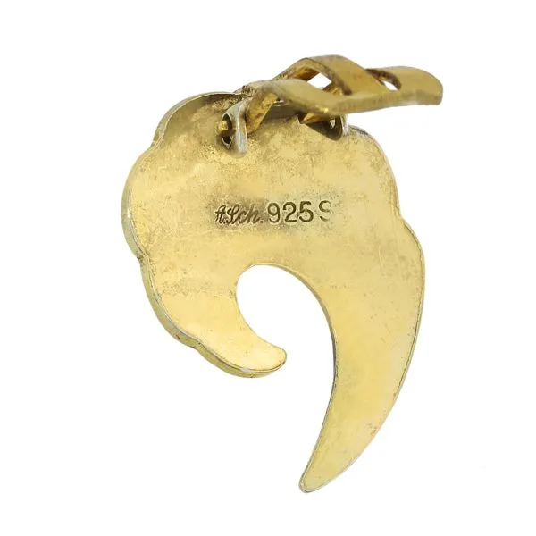 Albert Scharning Vintage Norway Sterling Green Enamel Wave Earrings Image 4 Purple Creek Holly Springs, NC