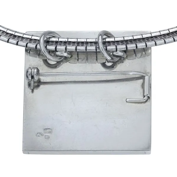 Sterling Silver Unique Amber Pendant on a 16" Omega Necklace Image 4 Purple Creek Holly Springs, NC