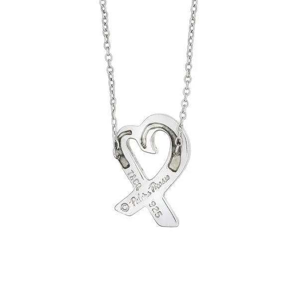 Tiffany & Co. Sterling Silver Paloma Picasso Loving Heart 16 1/2" Necklace Image 4 Purple Creek Holly Springs, NC