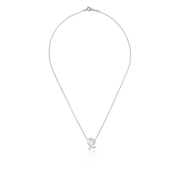 Tiffany & Co. Sterling Silver Paloma Picasso Loving Heart 16 1/2" Necklace Image 3 Purple Creek Holly Springs, NC