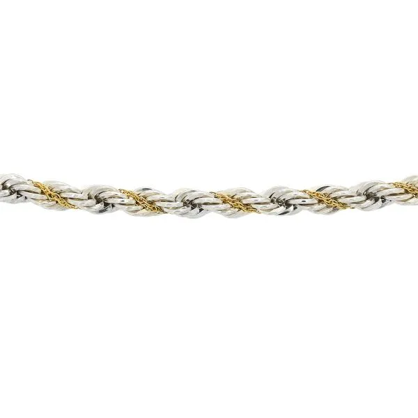 Tiffany & Co 18K Yellow Gold and Sterling 24" Twisted Rope Necklace Image 5 Purple Creek Holly Springs, NC