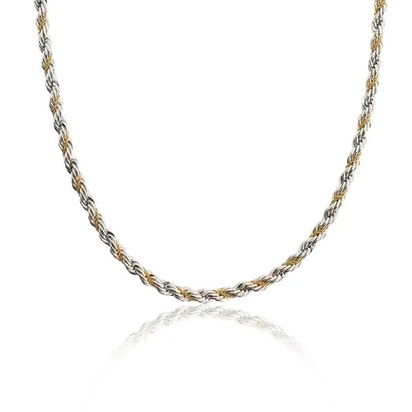 Tiffany & Co 18K Yellow Gold and Sterling 24" Twisted Rope Necklace Purple Creek Holly Springs, NC