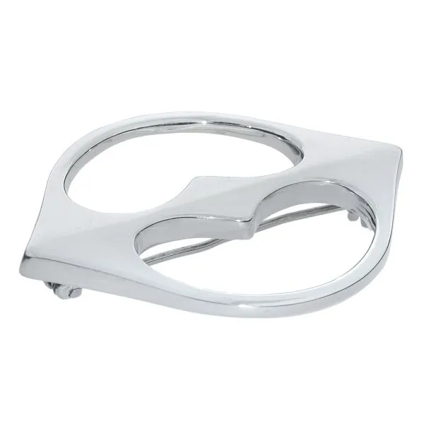 Hans Hansen Designed Sterling Silver Denmark Modernist MCM 110 Brooch Image 3 Purple Creek Holly Springs, NC