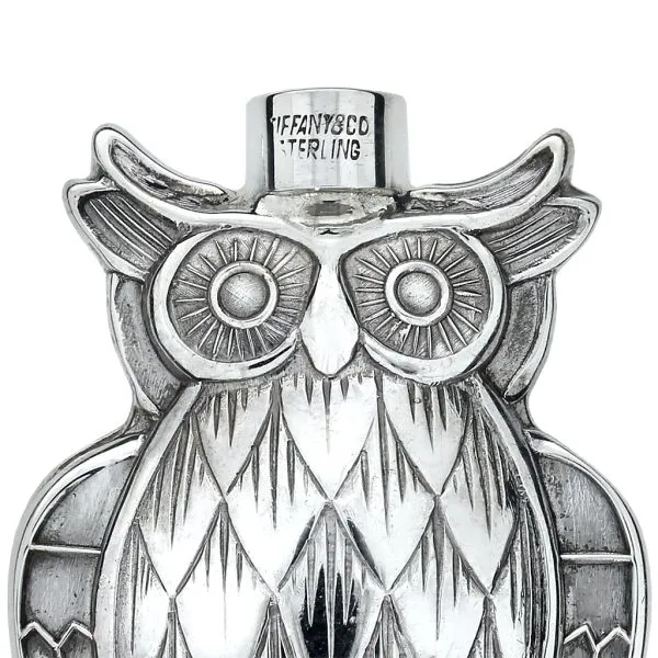 Tiffany & Co. Vintage Sterling Silver Owl Perfume Bottle with Wand Image 5 Purple Creek Holly Springs, NC