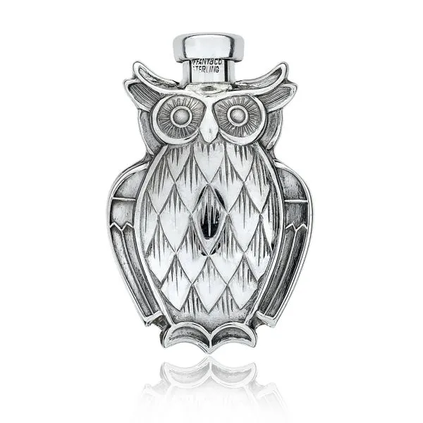 Tiffany & Co. Vintage Sterling Silver Owl Perfume Bottle with Wand Purple Creek Holly Springs, NC