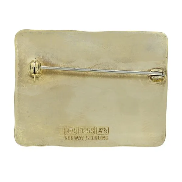 David Andersen Mid Century Winter Sterling Silver Enamel Brooch Image 4 Purple Creek Holly Springs, NC