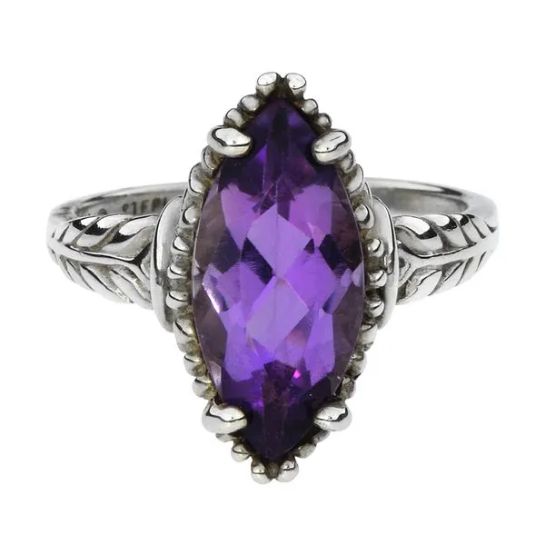 Kabana Sterling Silver 4.25ct Amethyst Ring Image 3 Purple Creek Holly Springs, NC