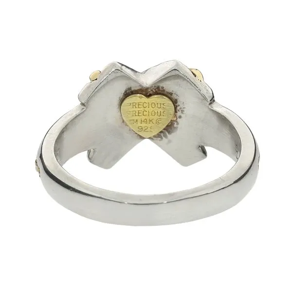 Precious Precious 14K Yellow Gold & Sterling Silver X Ring Image 4 Purple Creek Holly Springs, NC