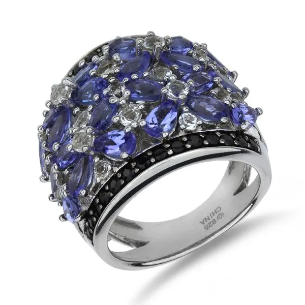 Sterling Silver 8.14ctw Tanzanite, Zircon & Spinel Statement Ring Purple Creek Holly Springs, NC