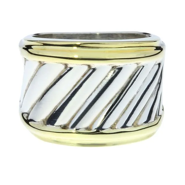 David Yurman 14K Yellow Gold & Sterling Cigar Cable Ring Image 3 Purple Creek Holly Springs, NC