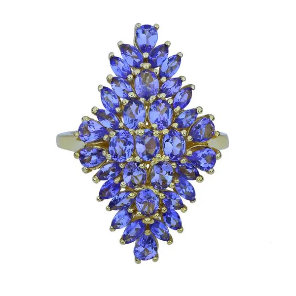 Sterling Silver 4.56ctw Tanzanite Cluster Ring Purple Creek Holly Springs, NC