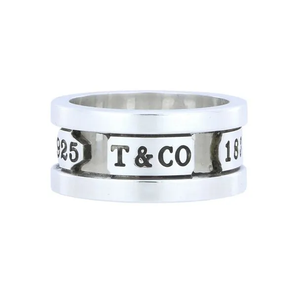 Tiffany & Co. Sterling Silver 1837 Tiffany Cut Out Band Image 3 Purple Creek Holly Springs, NC