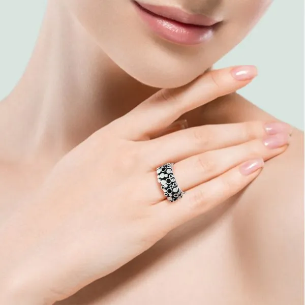 Marianne Berg for David Andersen 1960's Uni Circles Modernist Sterling Ring Image 2 Purple Creek Holly Springs, NC