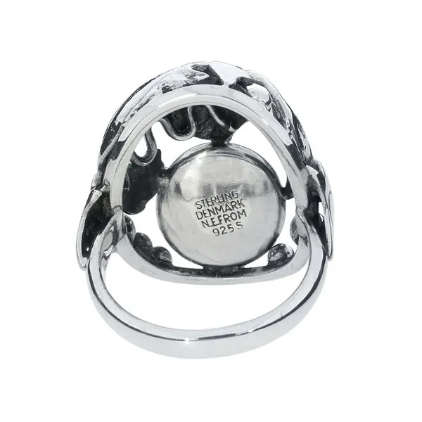 Niels Erik From Vintage Denmark Modernist Sterling Koi Bubble Fish Tigers Eye Ring Image 5 Purple Creek Holly Springs, NC