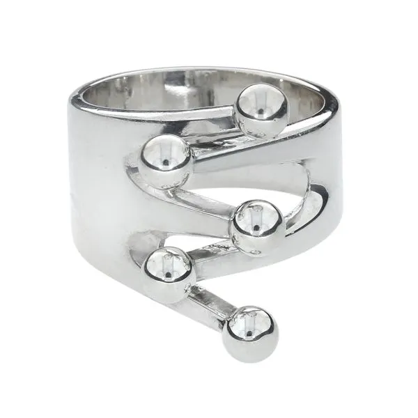 Anna Greta Eker for Plus Norway 1960's Sterling Silver Jester Ring Image 3 Purple Creek Holly Springs, NC