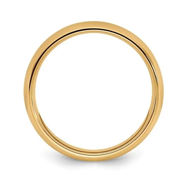 18K Yellow Gold 5mm Comfort Fit Half Round Band - Size 13.5 Image 2 Quantum Qarat  Phoenix, AZ