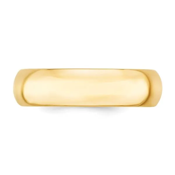 18K Yellow Gold 6mm Comfort Fit Half Round Band - Size 7.5 Image 2 Quantum Qarat  Phoenix, AZ
