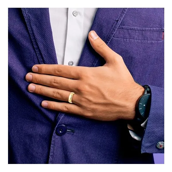 10K Yellow Gold 7mm Comfort Fit Half Round Band - Size 8 Image 4 Quantum Qarat  Phoenix, AZ