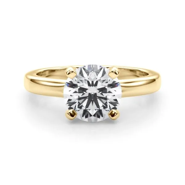 2 1/2 CT 10K Yellow Gold Round Solitaire Engagement Ring Image 3 Quantum Qarat  Phoenix, AZ