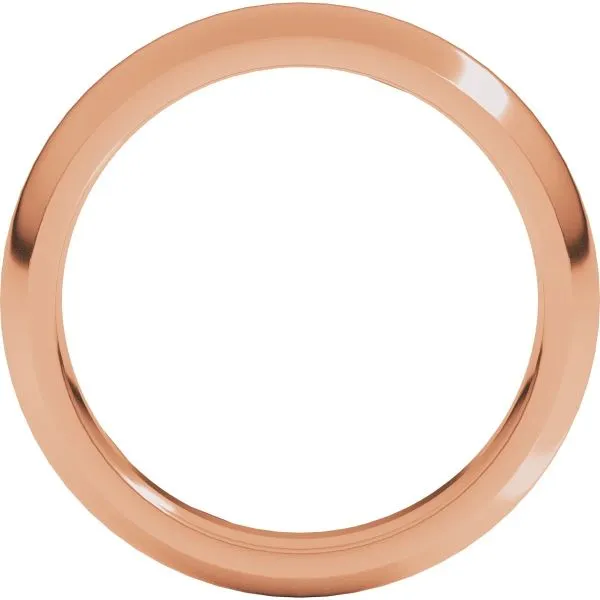 14K Rose Gold 4mm Comfort Fit Half Round Band - Size 13.5 Image 3 Quantum Qarat  Phoenix, AZ