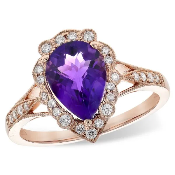 Amethyst & Diamond Ring Rihner's Jewelry Gretna, LA