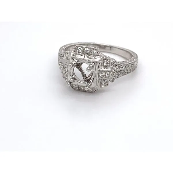 Vintage Rectangular Engagement Ring  Sanders Jewelers Gainesville, FL