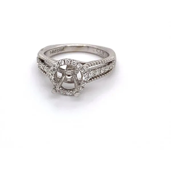 Diamond Halo Engagement Ring  Sanders Jewelers Gainesville, FL