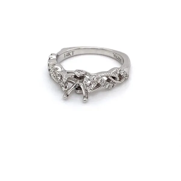 Swirling Diamond Engagement Ring Sanders Jewelers Gainesville, FL