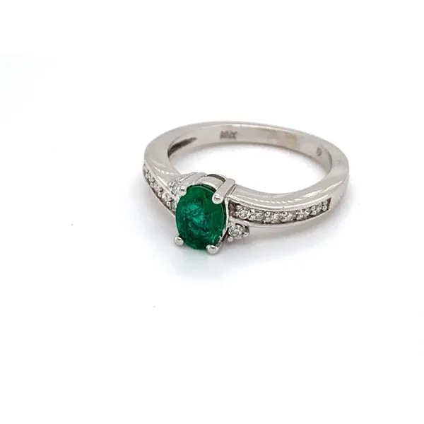 Emerald and Diamond Ring Sanders Jewelers Gainesville, FL