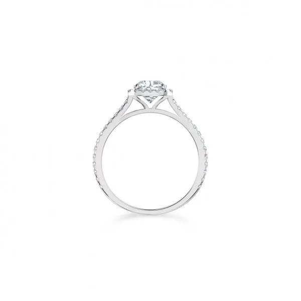 Forevermark Halo Diamond Engagement Ring Image 2 Sausalito Jewelers, Inc Sausalito, CA