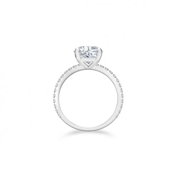 Forevermark Cushion Solitaire Diamond Engagement Ring Image 2 Sausalito Jewelers, Inc Sausalito, CA