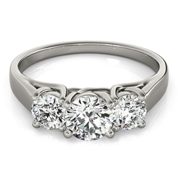 Three Stone Diamond Engagement Rings