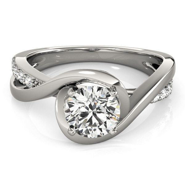Bypass Diamond Engagement Rings