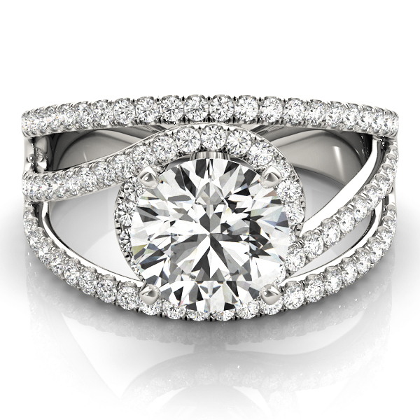Multi Row Diamond Engagement Rings