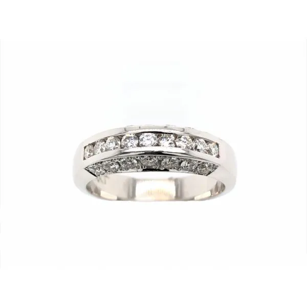 *14 KARAT WHITE GOLD DIAMOND BAND The Hunt House Fine and Custom Jewellery Huntsville, ON