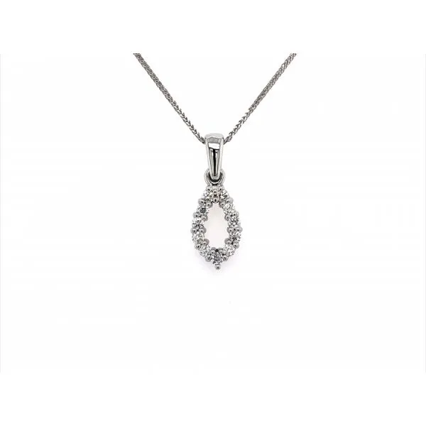 *14 KARAT WHITE GOLD DIAMOND PENDANT The Hunt House Fine and Custom Jewellery Huntsville, ON