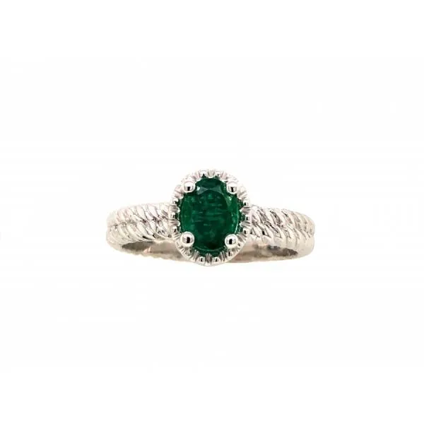 STERLING SILVER EMERALD RING The Hunt House Fine and Custom Jewellery Huntsville, ON
