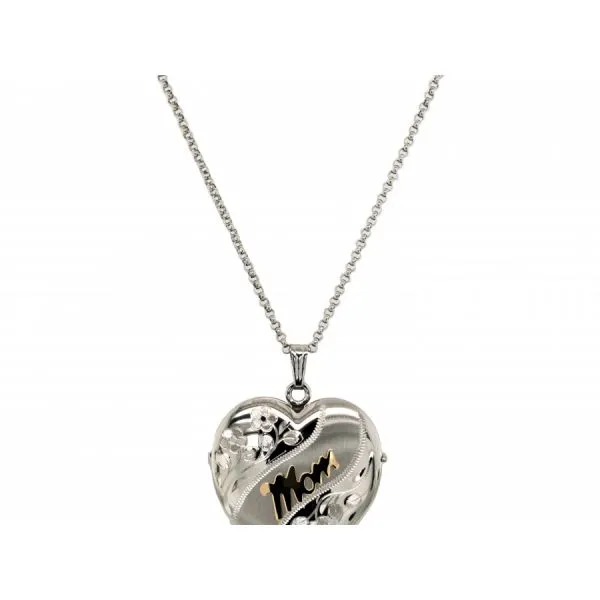 14 KARAT YELLOW GOLD AND STERLING SILVER  LOCKET The Hunt House Fine and Custom Jewellery Huntsville, ON