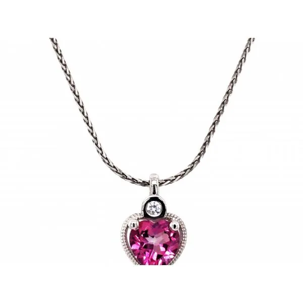 STERLING SILVER PINK TOPAZ PENDANT The Hunt House Fine and Custom Jewellery Huntsville, ON