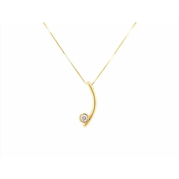 *14 KARAT MODERN DROP PENDANT The Hunt House Fine and Custom Jewellery Huntsville, ON