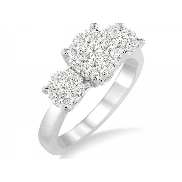 14 karat white gold 3/4 carat total weight of natural multi diamonds Acori Diamonds & Design Friendswood, TX