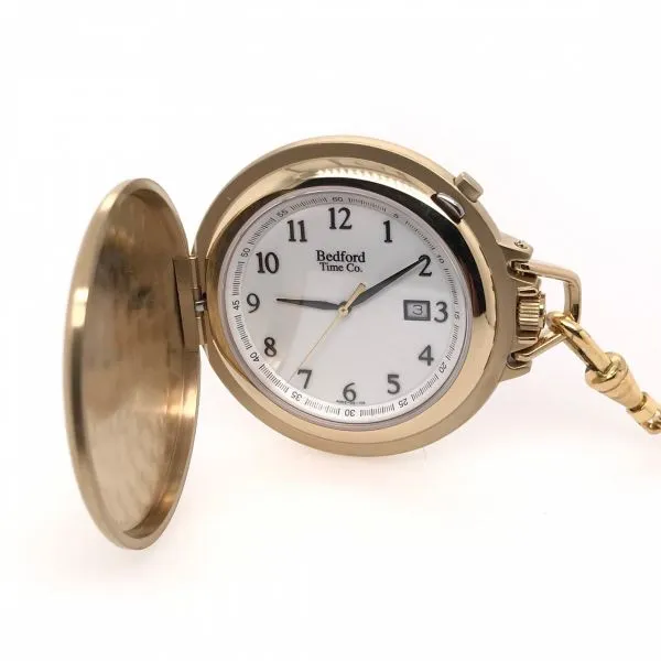 Pocket watch with discount date and time