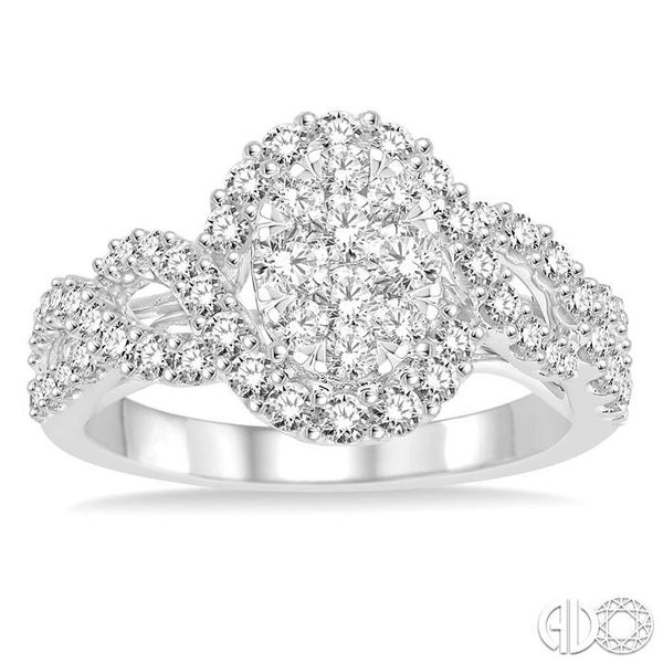 1 Ctw Diamond Lovebright Ring in 14K White Gold Image 2 Becker's Jewelers Burlington, IA