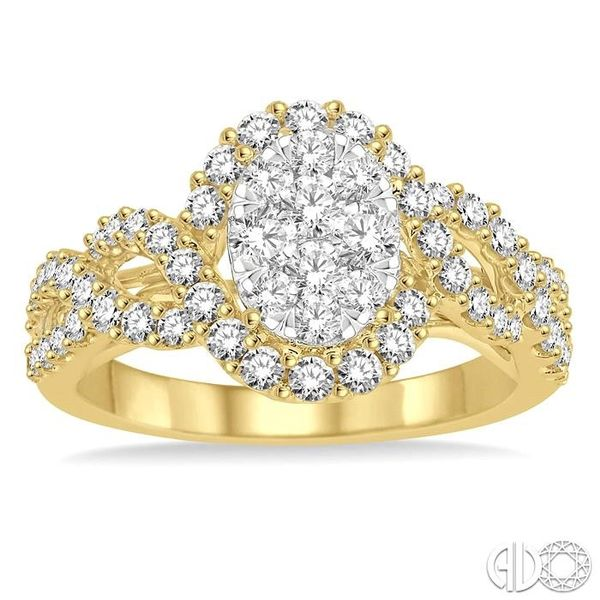 1 Ctw Diamond Lovebright Ring in 14K Yellow and White Gold Image 2 Becker's Jewelers Burlington, IA