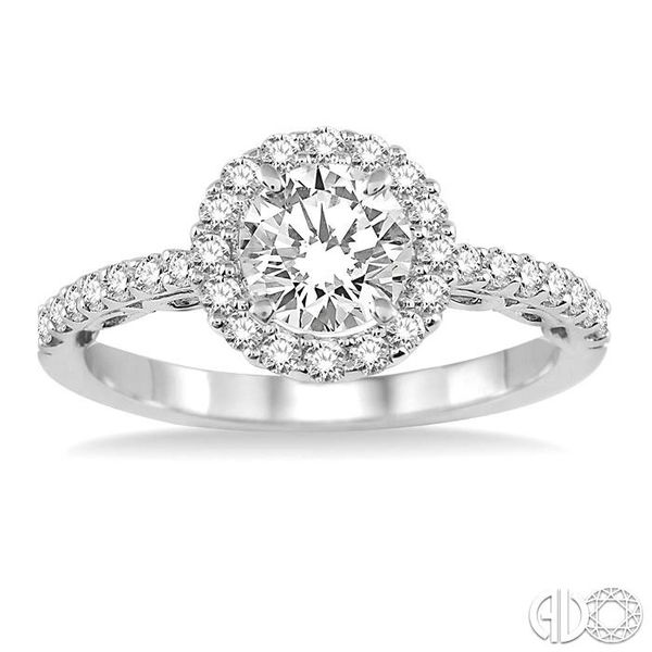 3/8 Ctw Diamond Semi-Mount Engagement Ring in 14K White Gold Image 2 Becker's Jewelers Burlington, IA