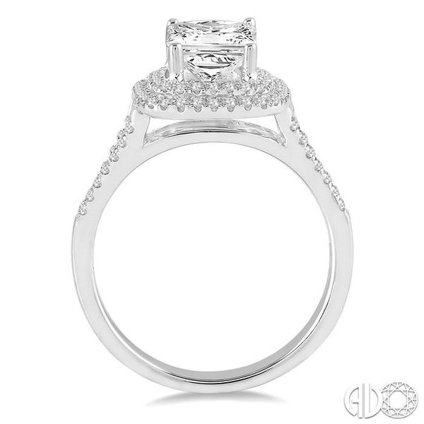 3/8 Ctw Diamond Semi-mount Engagement Ring in 14K White Gold Image 3 Becker's Jewelers Burlington, IA
