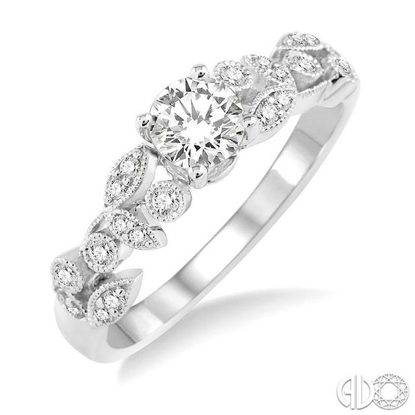 1/6 Ctw Diamond Semi-Mount Engagement Ring in 14K White Gold Becker's Jewelers Burlington, IA